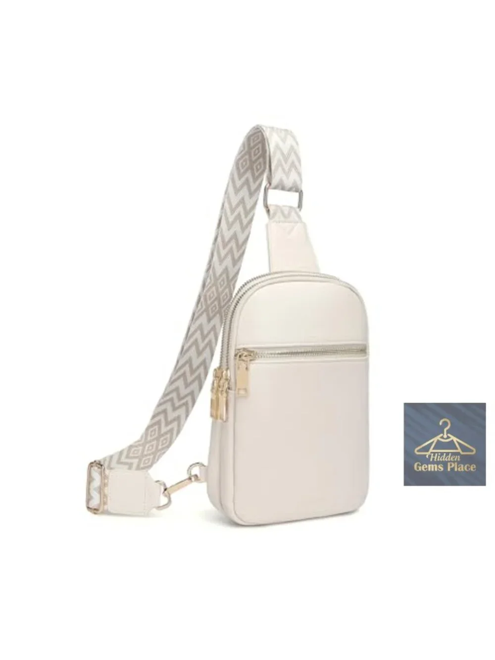 Anti Theft RFID Sling Bag Vegan Leather Crossbody Belt Purse